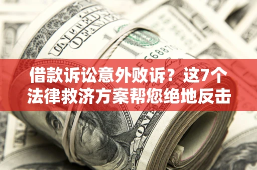 北京借款诉讼意外败诉？这7个法律救济方案帮您绝地反击！