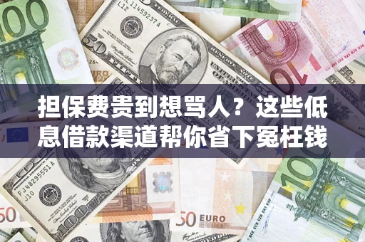 北京担保费贵到想骂人？这些低息借款渠道帮你省下冤枉钱