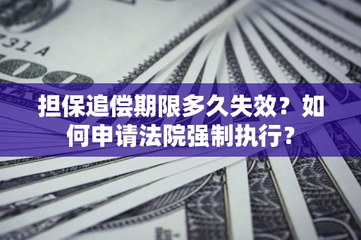 北京担保追偿期限多久失效？如何申请法院强制执行？