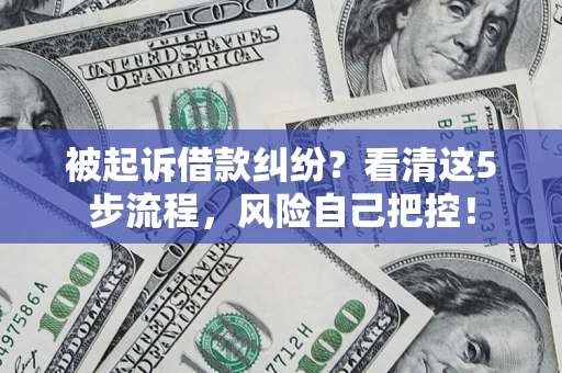 北京被起诉借款纠纷？看清这5步流程，风险自己把控！