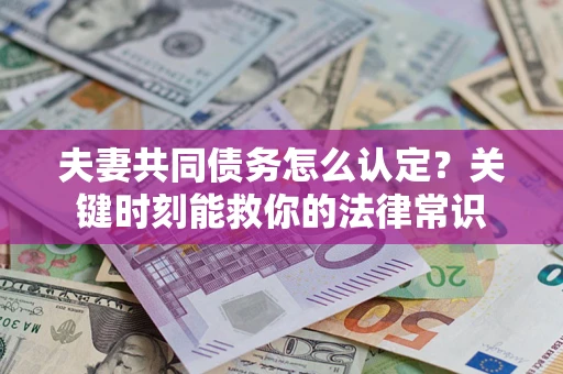 北京夫妻共同债务怎么认定？关键时刻能救你的法律常识