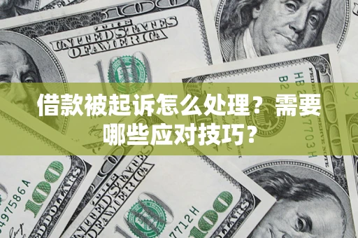 北京借款被起诉怎么处理？需要哪些应对技巧？