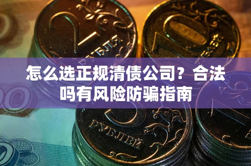 北京怎么选正规清债公司？合法吗有风险防骗指南